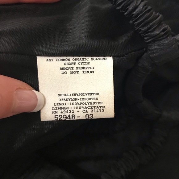 Jessica McClintock Vintage Black Strapless Mini Dress - Picture 9 of 14